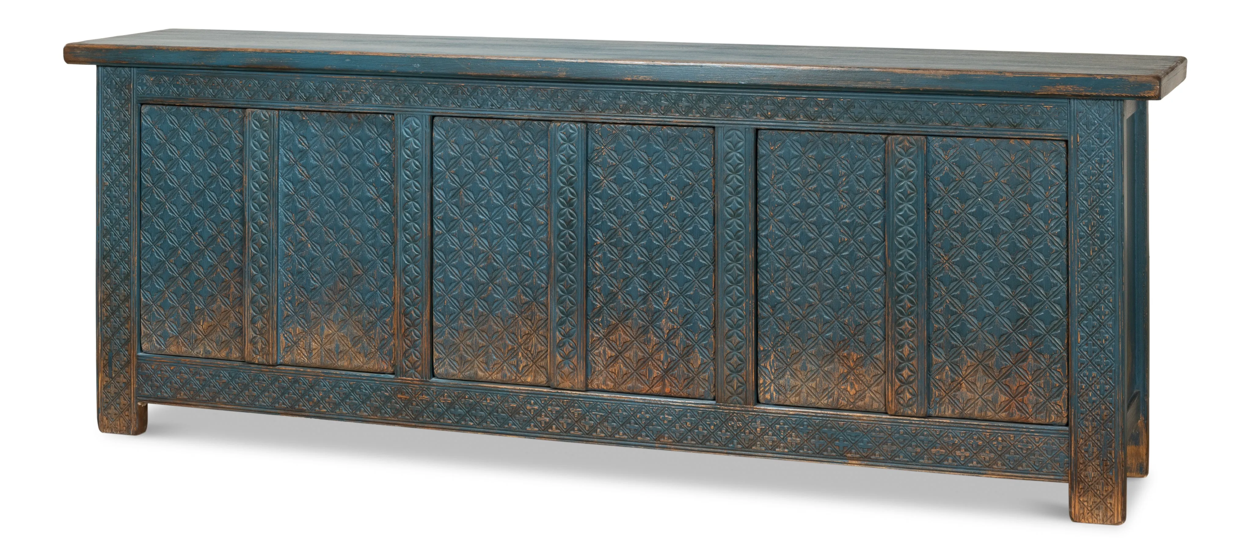 Sarreid - Persian Blue Sideboard - Blue - Vintage