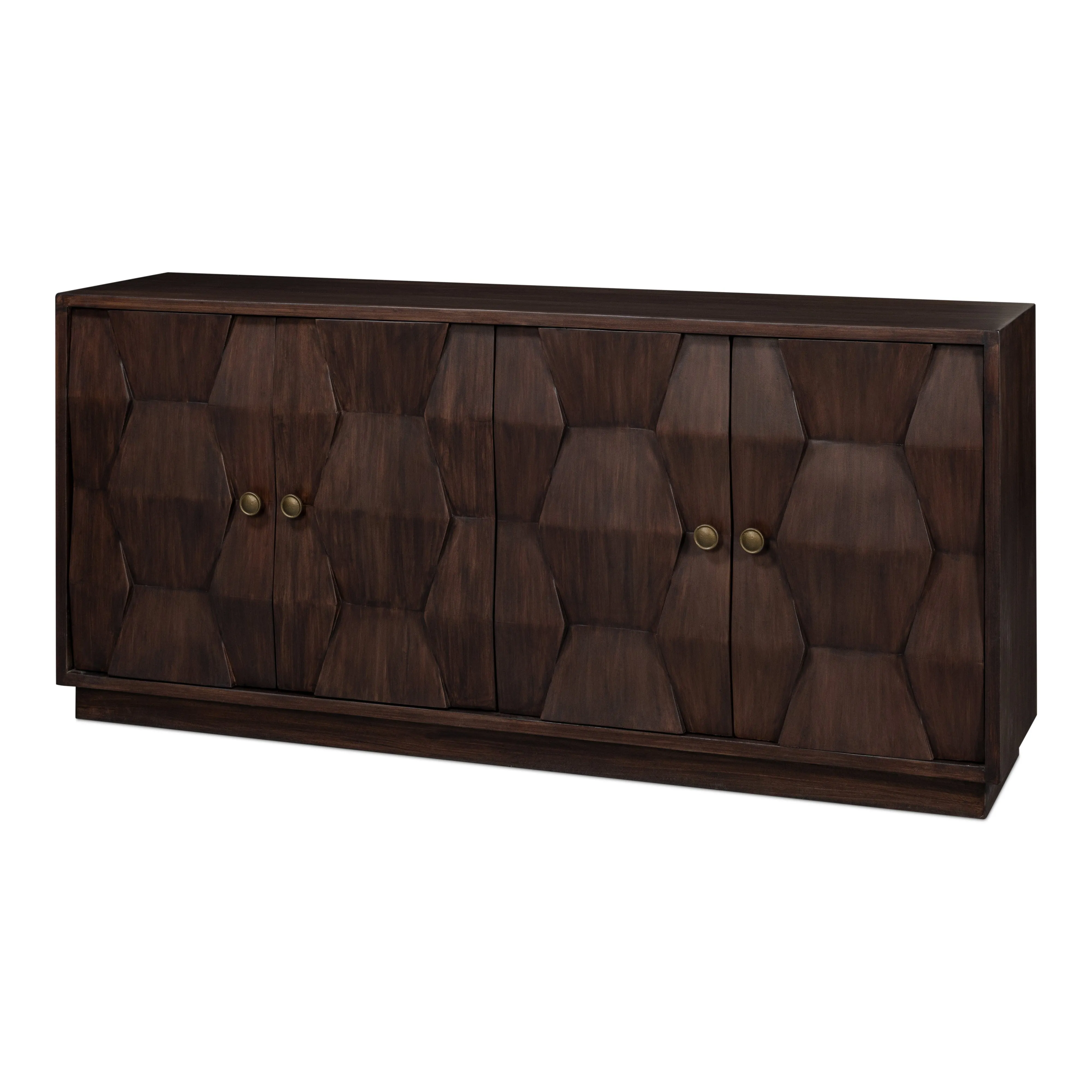 Sarreid - Preston Four Door Sideboard - Brown - Traditional