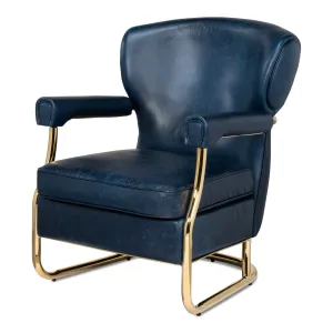 Sarreid - Santa Monica Arm Chair - Blue - Contemporary