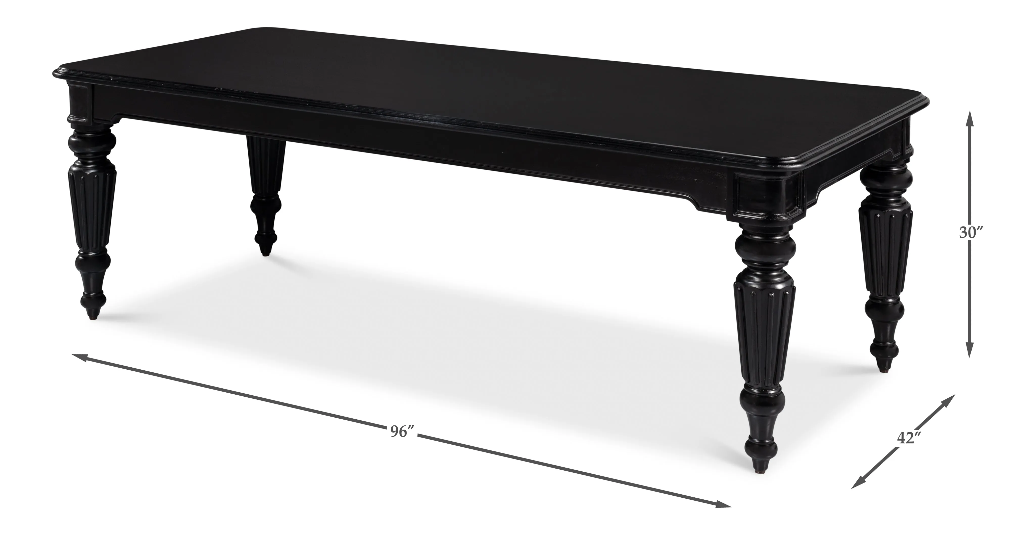 Sarreid - Scarlett Dining Table - Black - Traditional