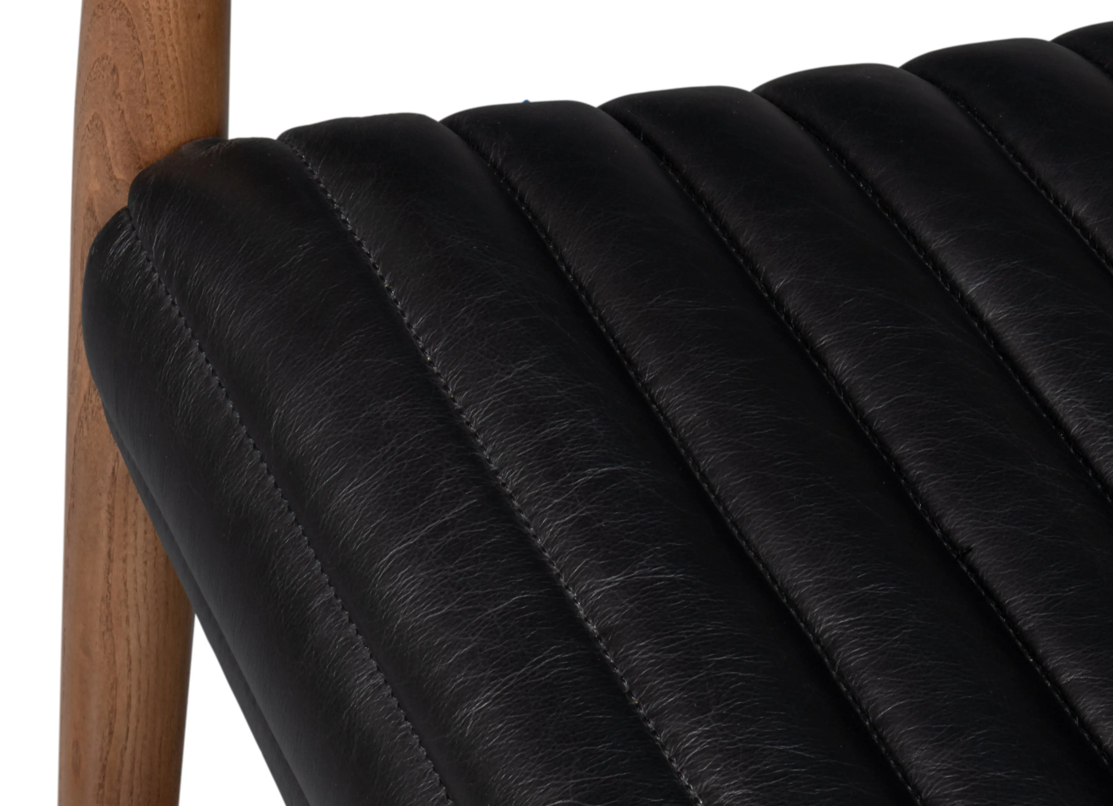 Sarreid - Singletary Leather Chair  Onyx Black - Black - Contemporary