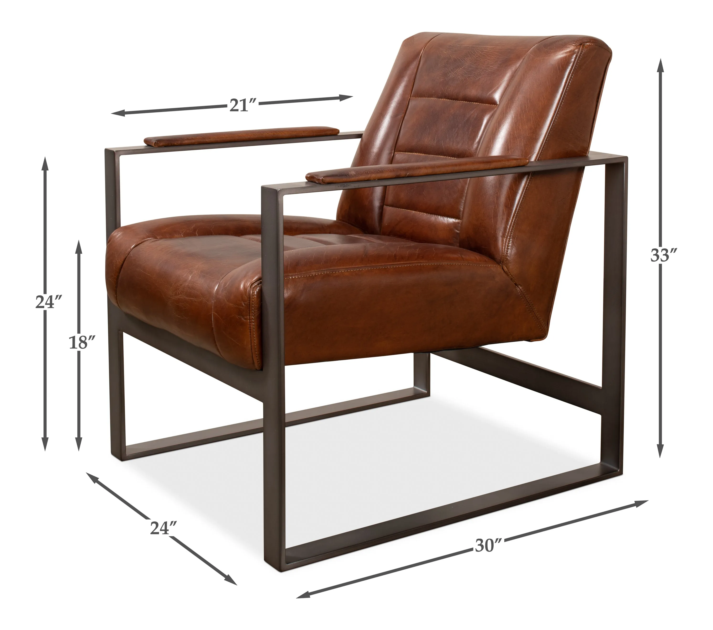 Sarreid - Stuttgart Chair - Brown - Contemporary