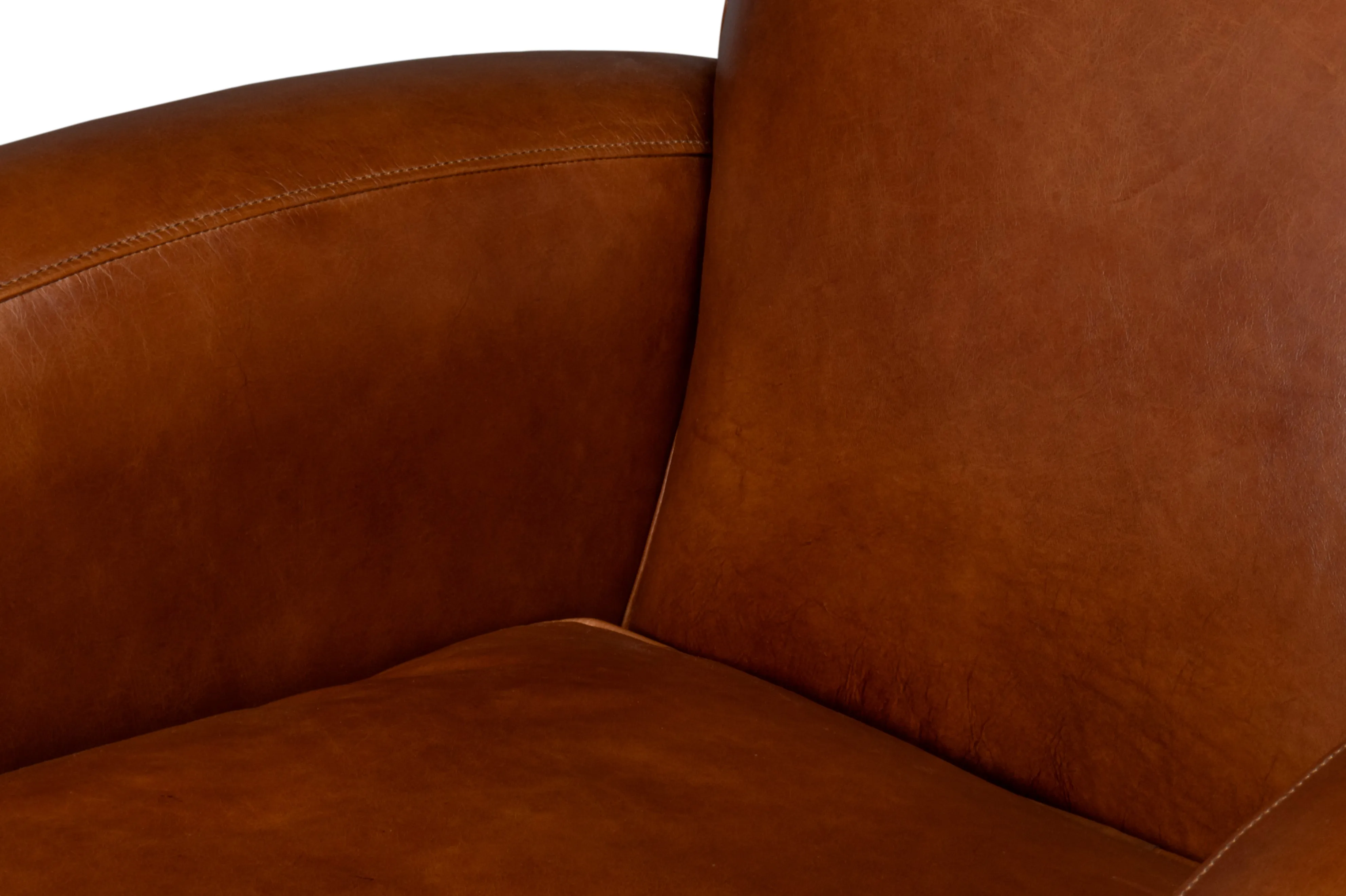 Sarreid - Taft Leather Swivel Chair  Havana Brown - Brown - Traditional