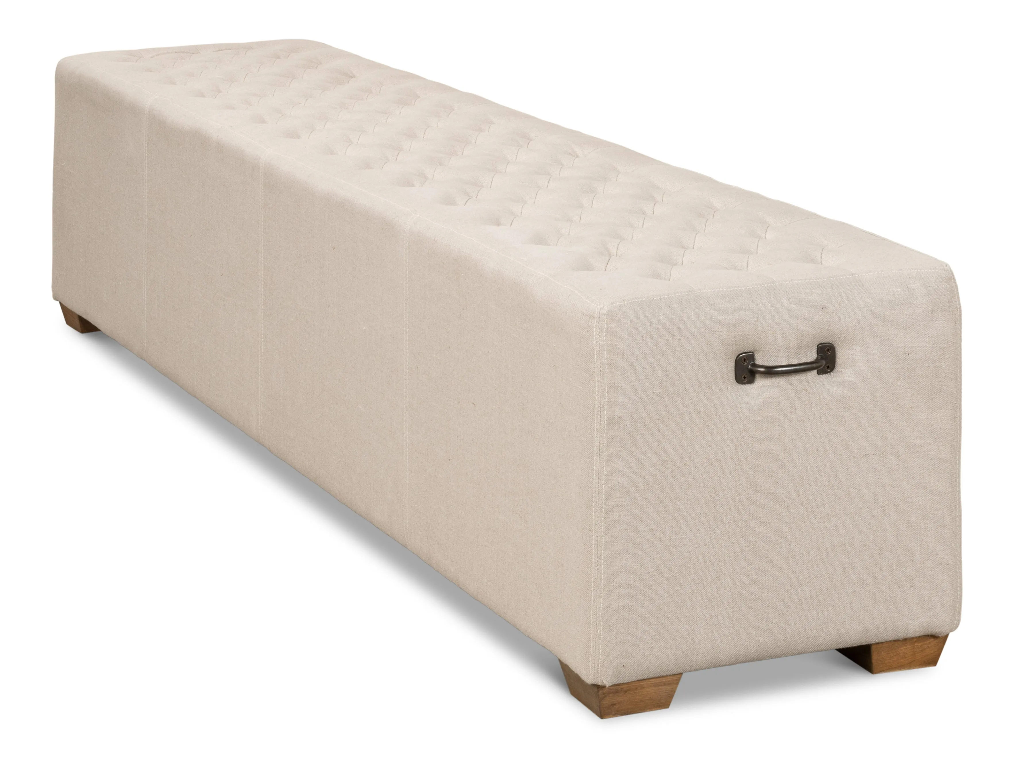 Sarreid - The 6 Foot Bench - Beige - Traditional