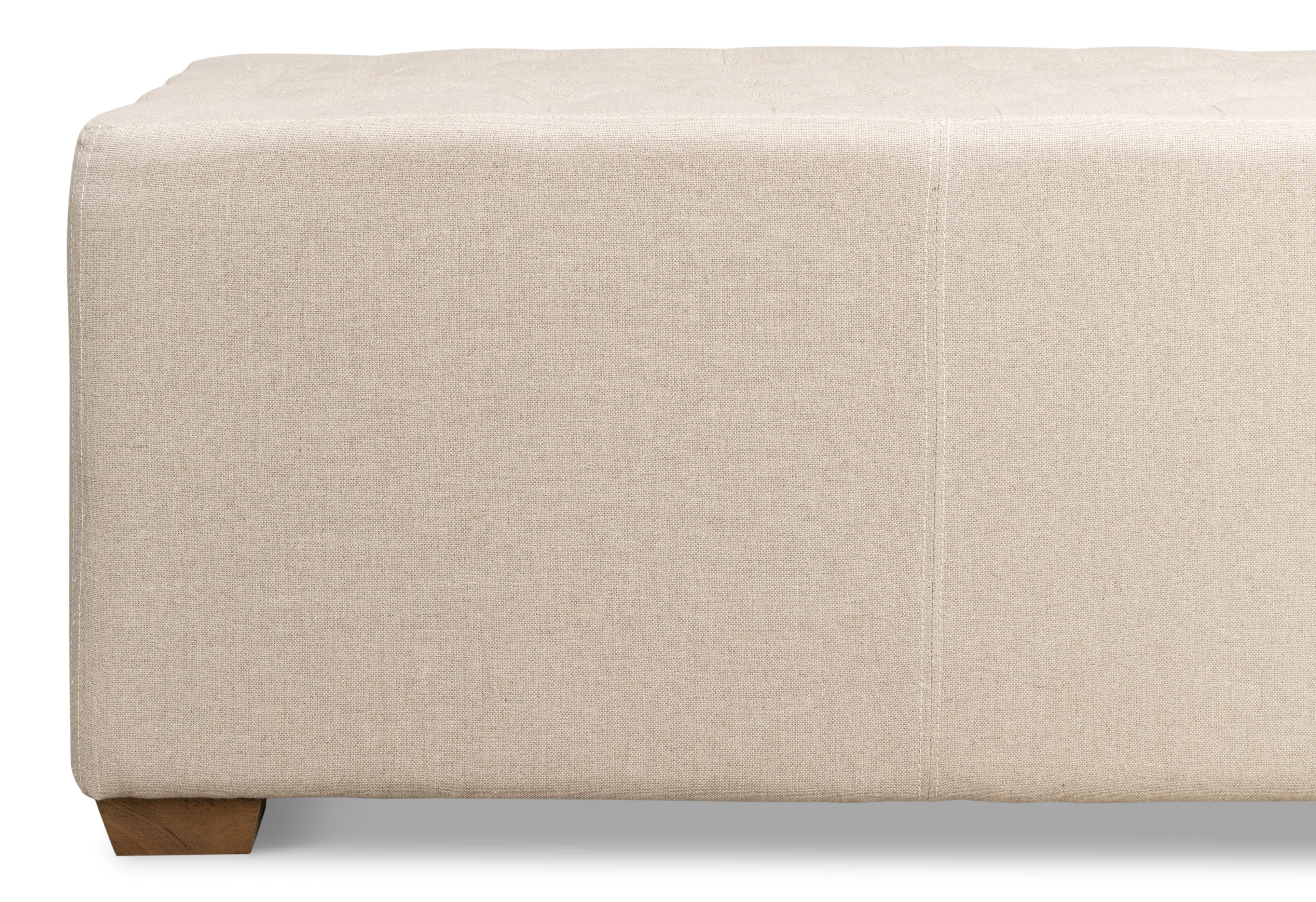 Sarreid - The 6 Foot Bench - Beige - Traditional