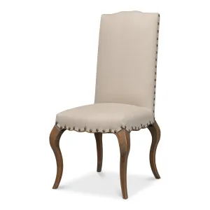 Sarreid - Thorne Side Chair  Beige - Beige - Traditional - set of 2