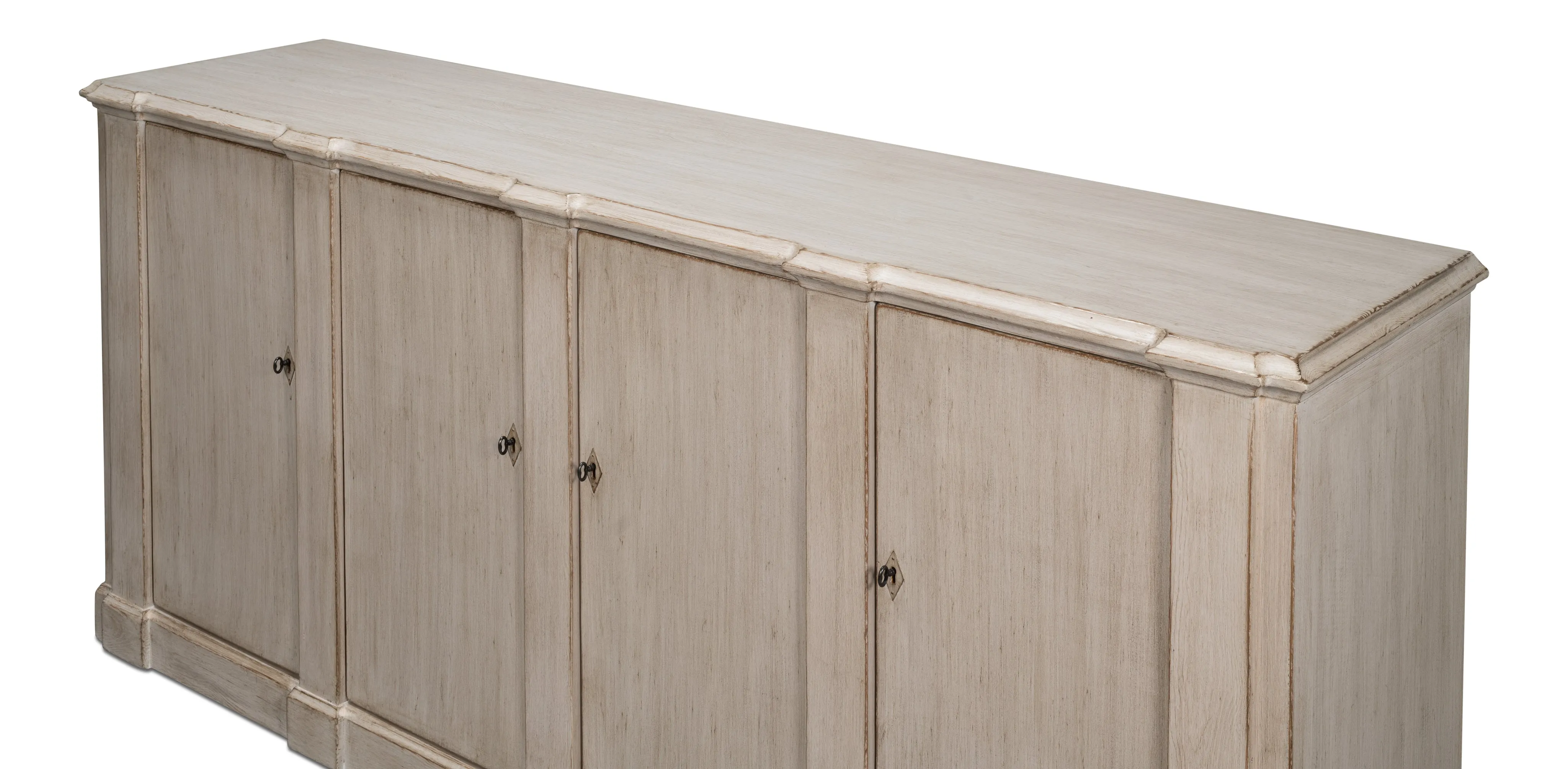 Sarreid - Villefranche Sideboard  Stone Grey - Grey - Traditional