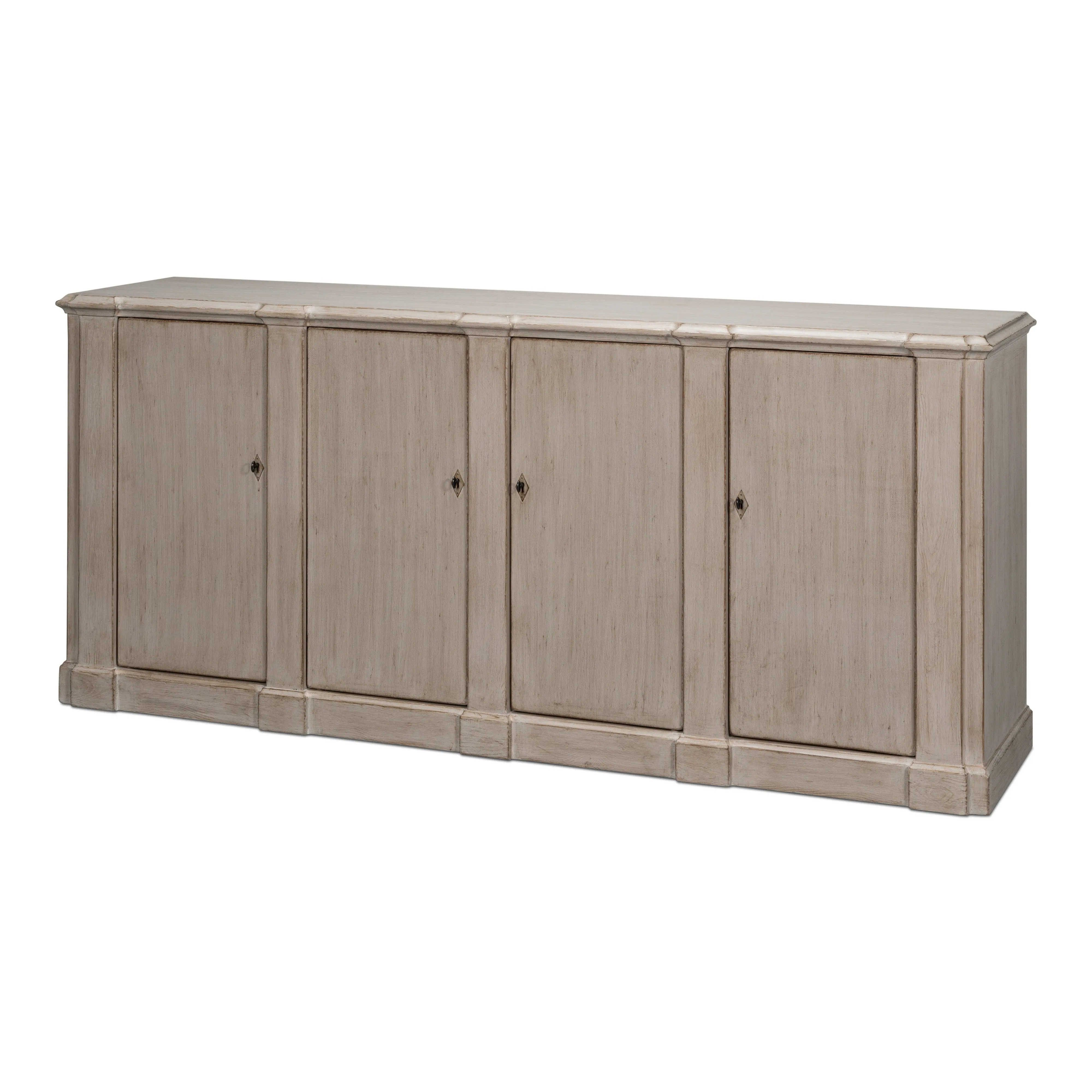 Sarreid - Villefranche Sideboard  Stone Grey - Grey - Traditional