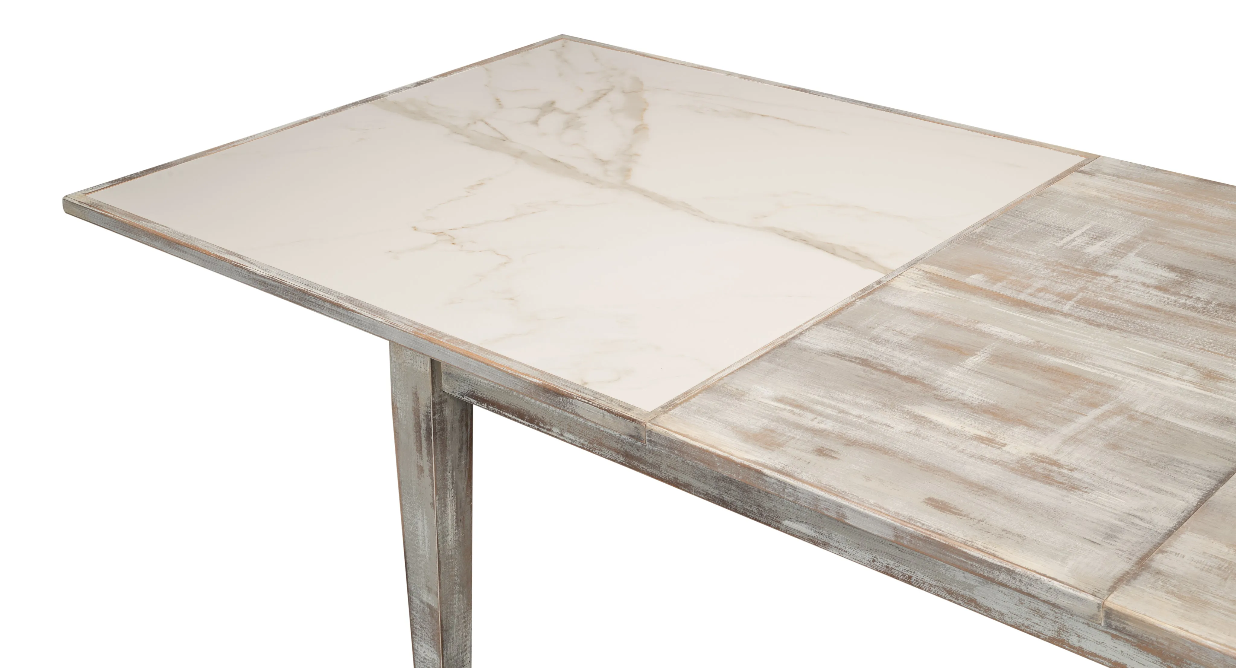 Sarreid - Vince Dining Table  Grey Oak - Grey - Eclectic