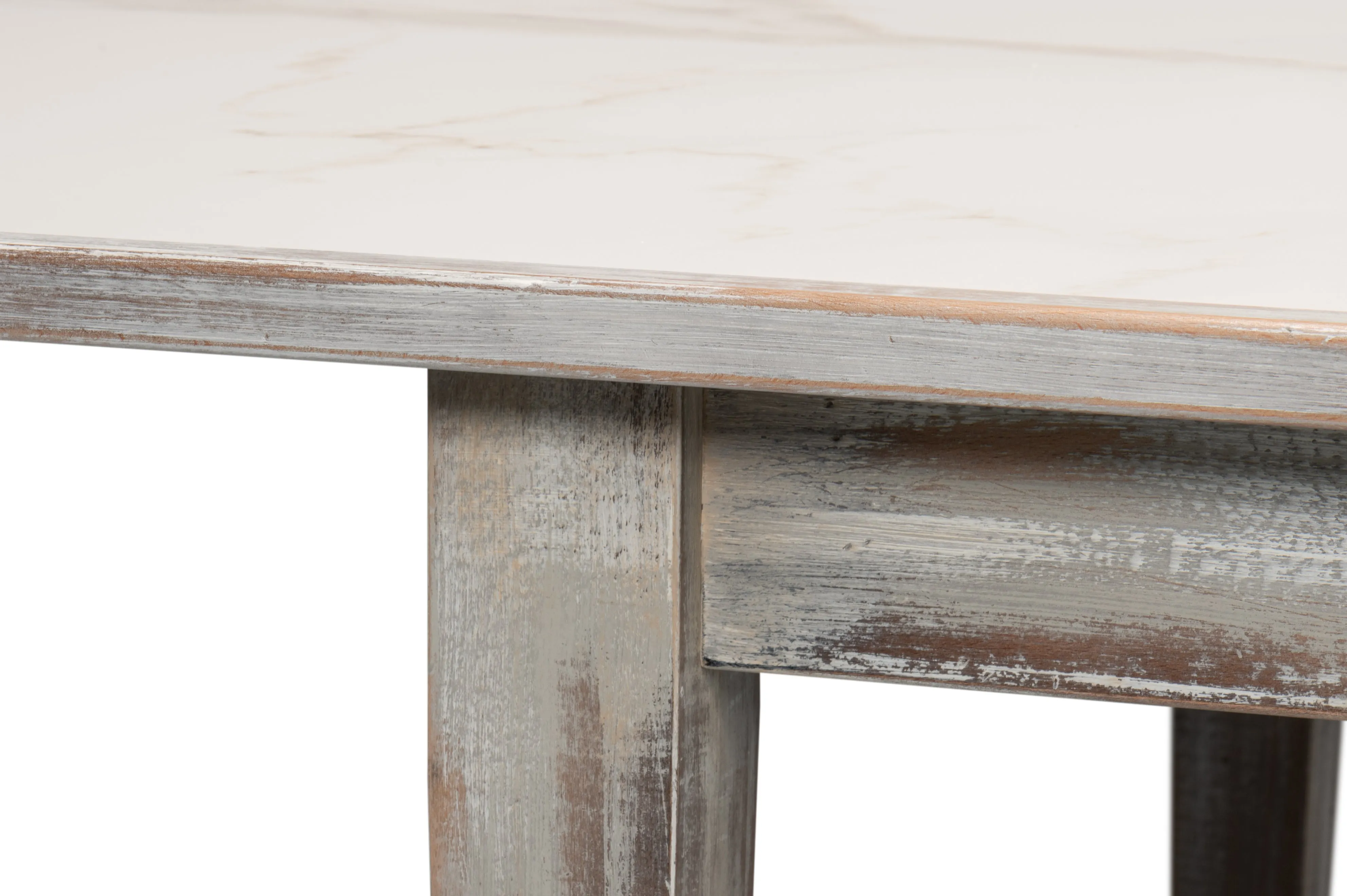 Sarreid - Vince Dining Table  Grey Oak - Grey - Eclectic