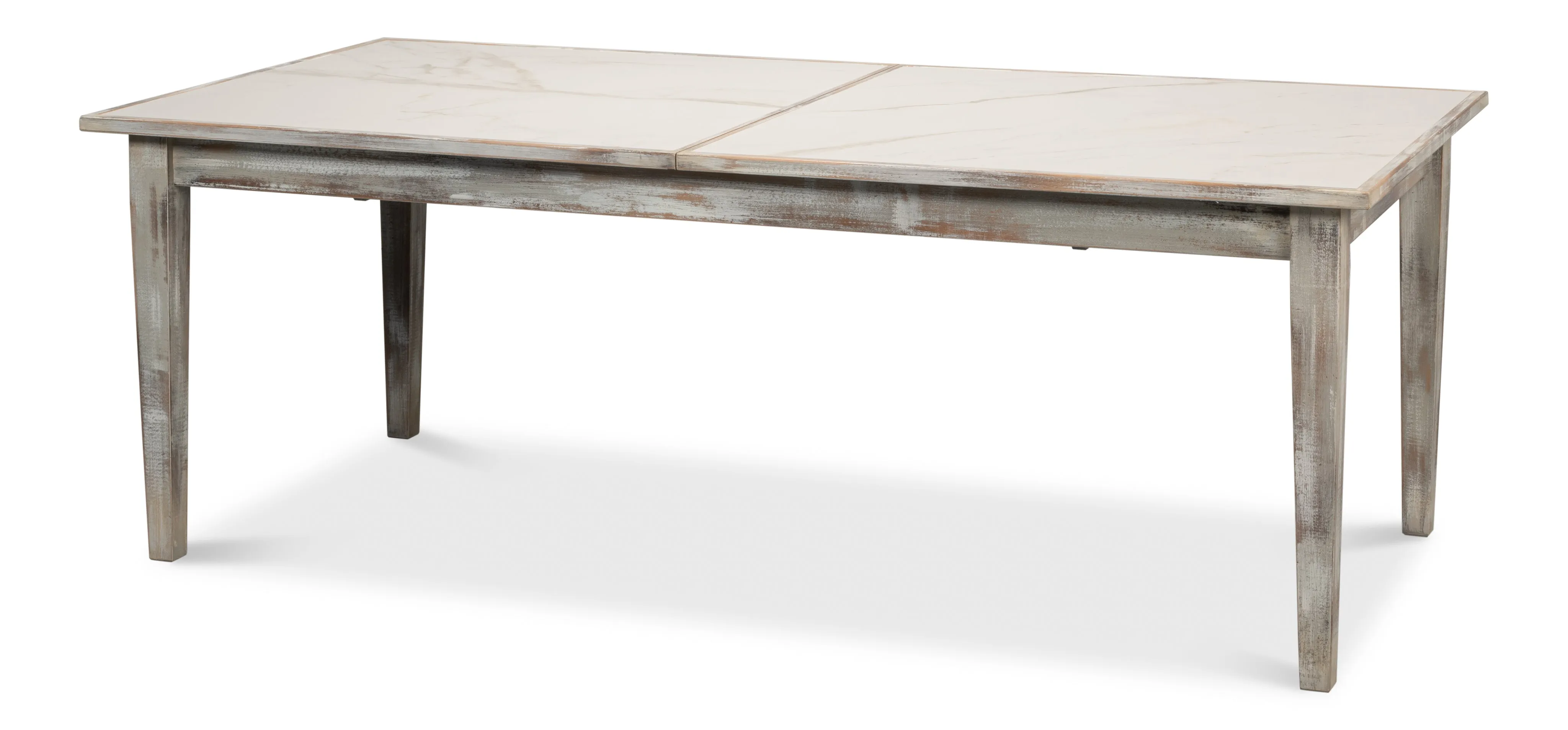 Sarreid - Vince Dining Table  Grey Oak - Grey - Eclectic