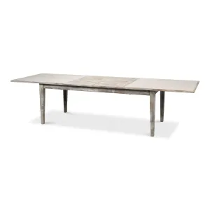 Sarreid - Vince Dining Table  Grey Oak - Grey - Eclectic