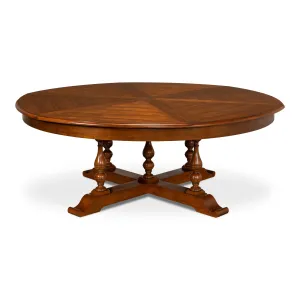 Sarreid - Walnut Jupe Dining Table  Ex-Large - Brown - Traditional