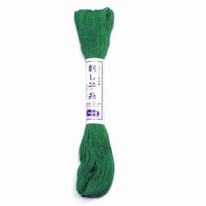 Sashiko Olympus Thread Solid Colour- Col: 26#102 Viridian Green Color