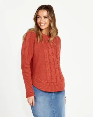 Sass Jacinta Cable Knit Jumper