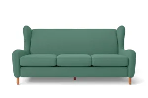 Sassari 3 Seater Sofa Mint Green Linen Fabric