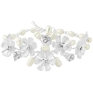 SassB Serenity Crystal and Pearl Bracelet