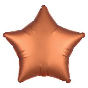 Satin Amber Star Mylar Balloon 18" | 1 ct