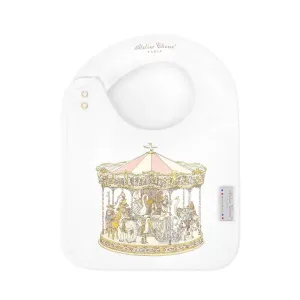 Satin Bib – Carousel Pink