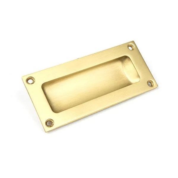 Satin Brass Flush Handle | From The Anvil