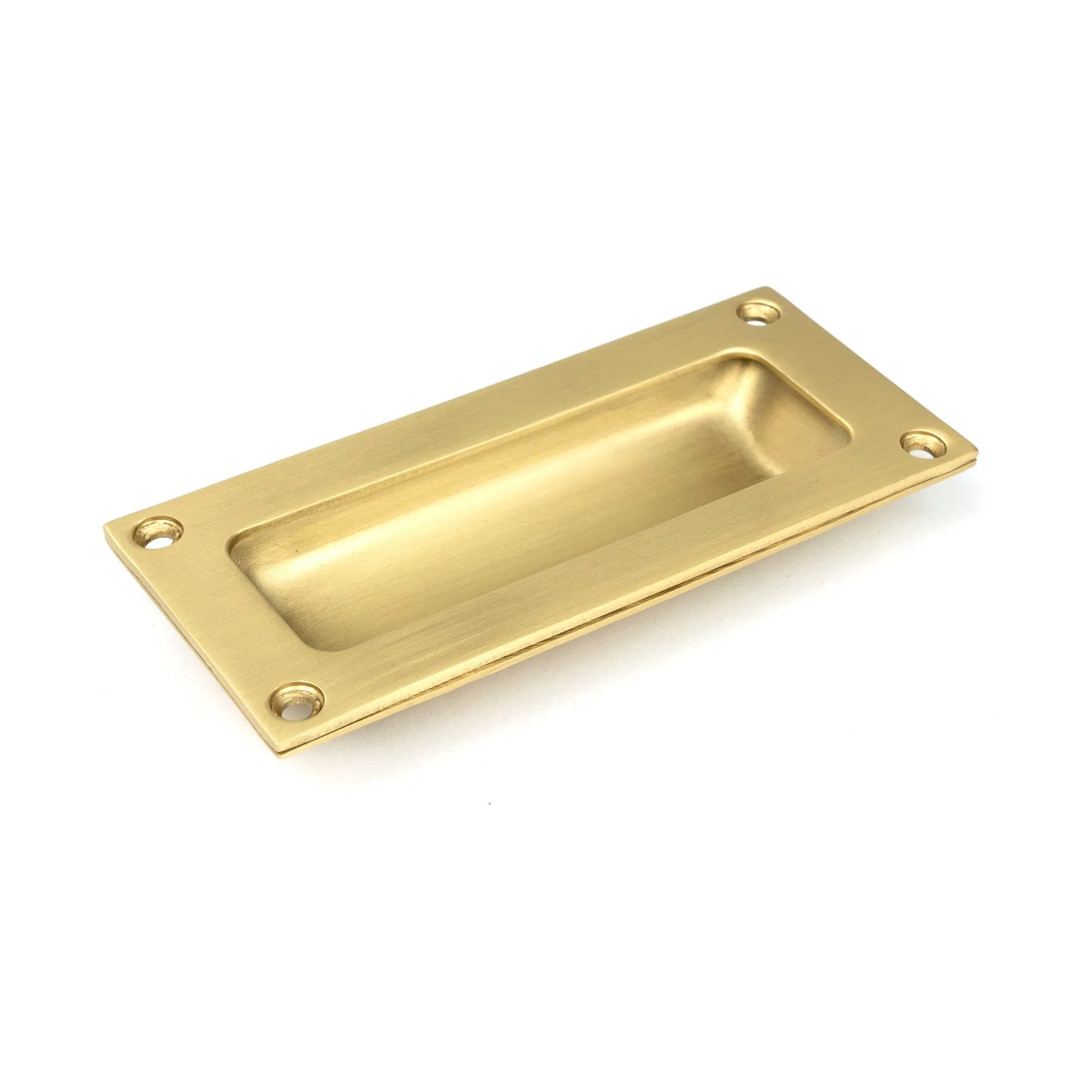 Satin Brass Flush Handle | From The Anvil