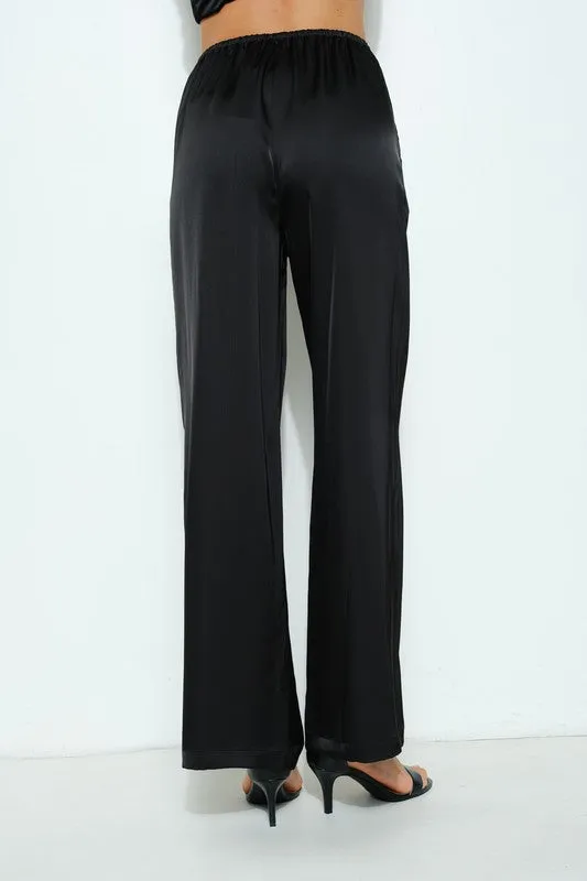 Satin Drawstring Pants