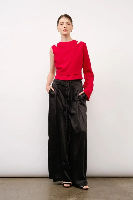 Satin Drawstring Pants