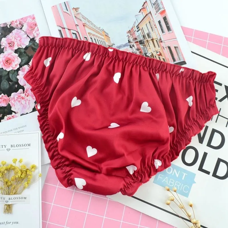 Satin Heart Panties