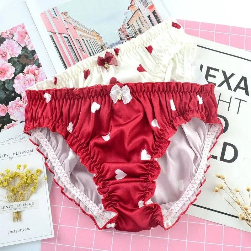 Satin Heart Panties