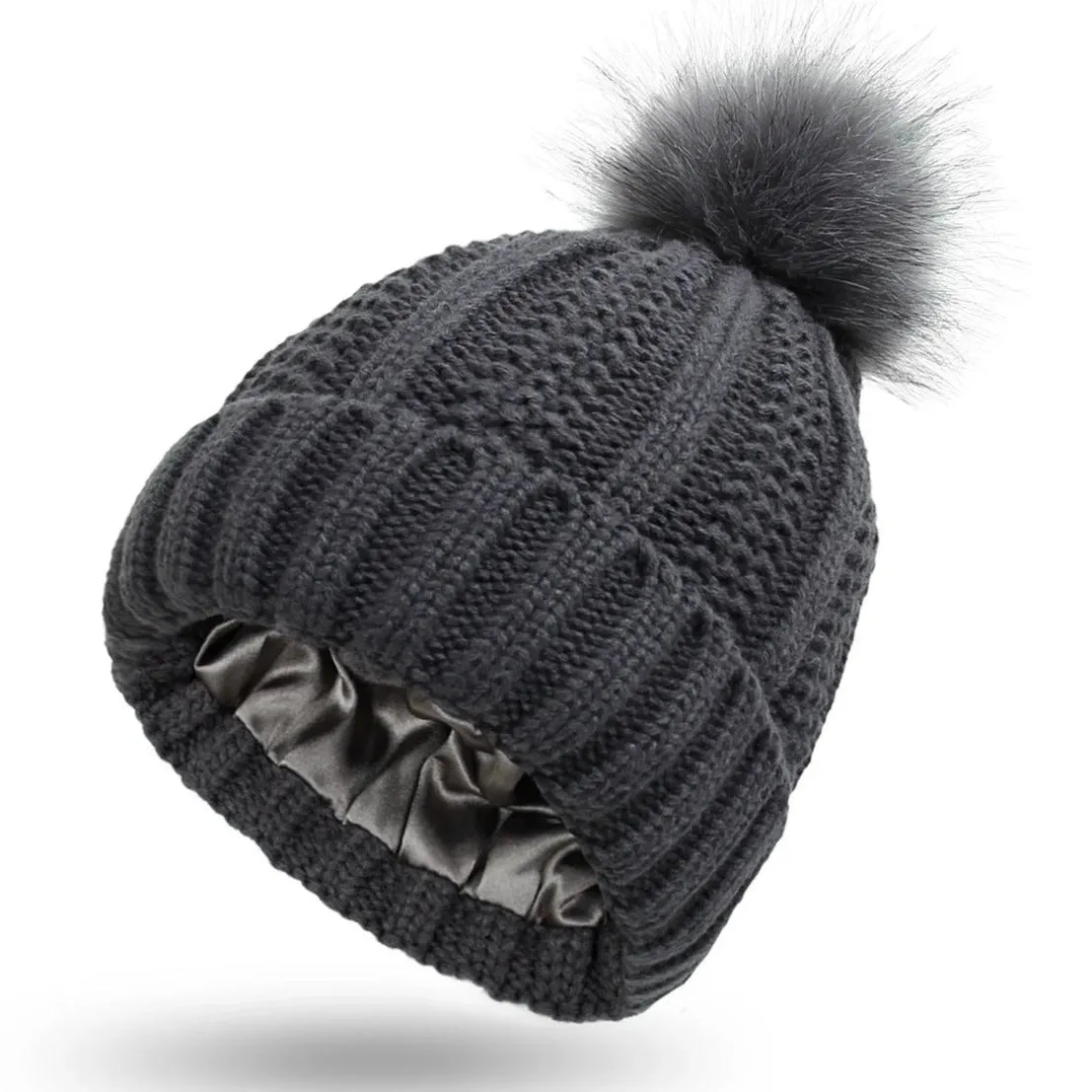 Satin Lined Winter Beanie (more colors)