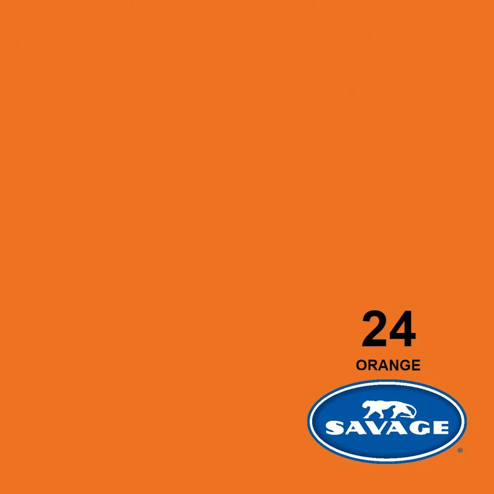 Savage Seamless Paper 4.5'- Orange #24