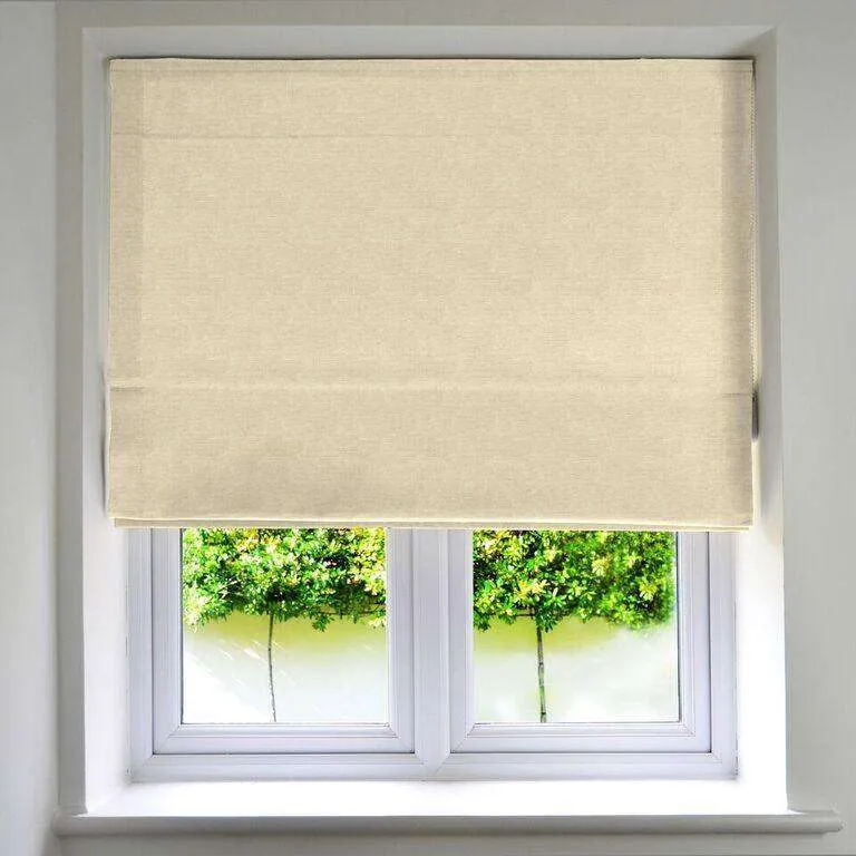 Savannah Cream Gold Roman Blind