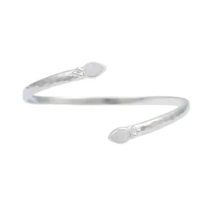 Savaya Rainbow Moonstone and Sterling Silver Bangle