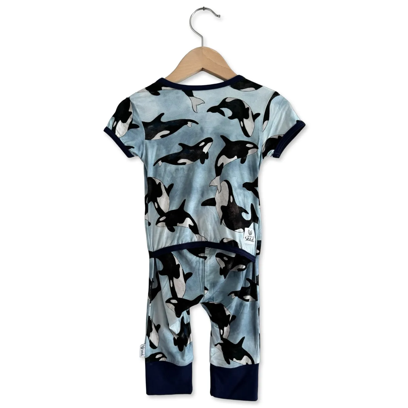 Save the Whales Adaptive Tube Access Kid Short Long Romper