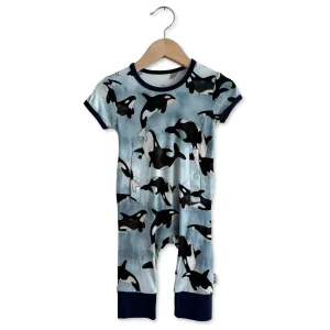 Save the Whales Adaptive Tube Access Short Long Romper