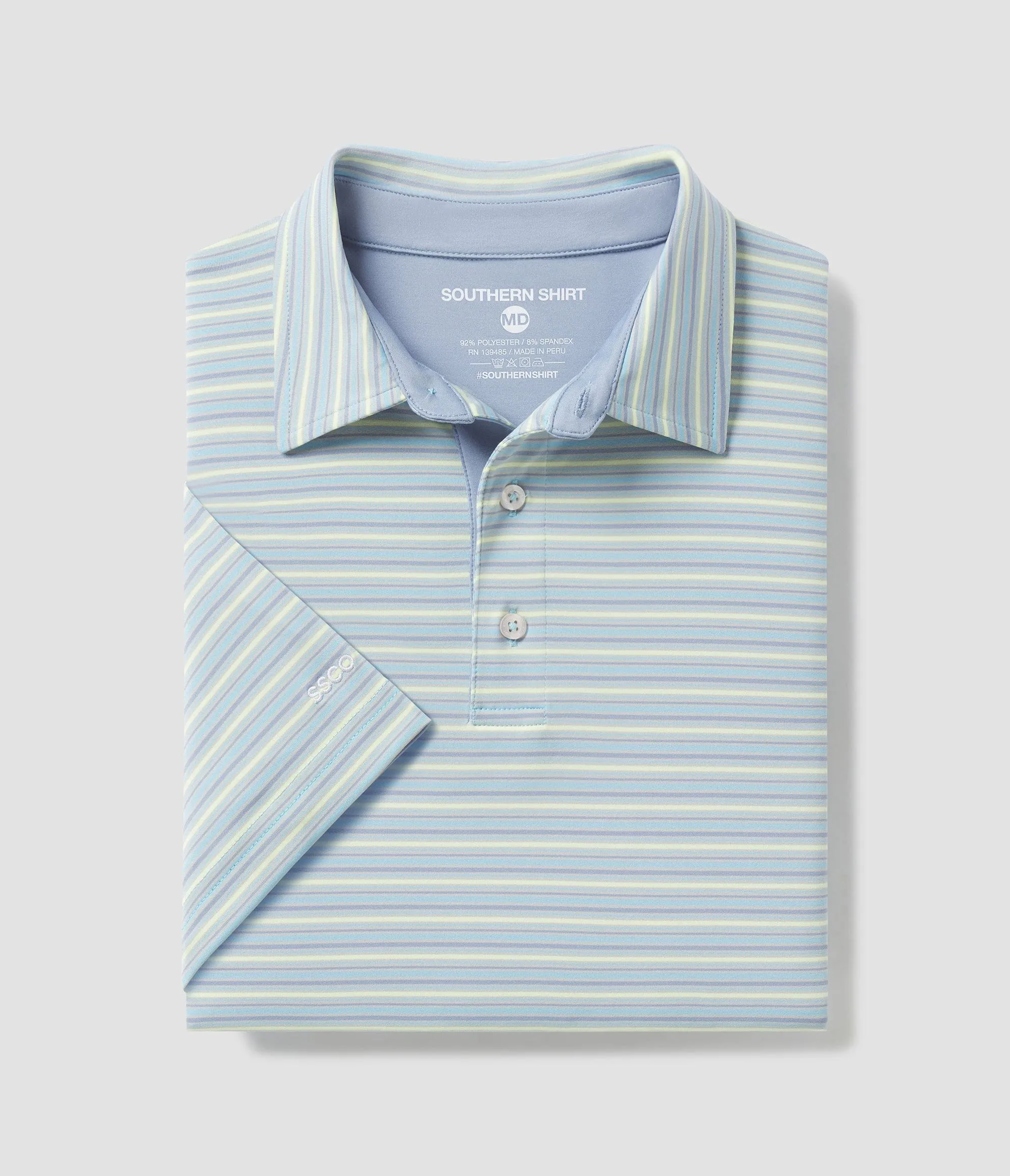 Sawgrass Stripe Polo - Stillwater