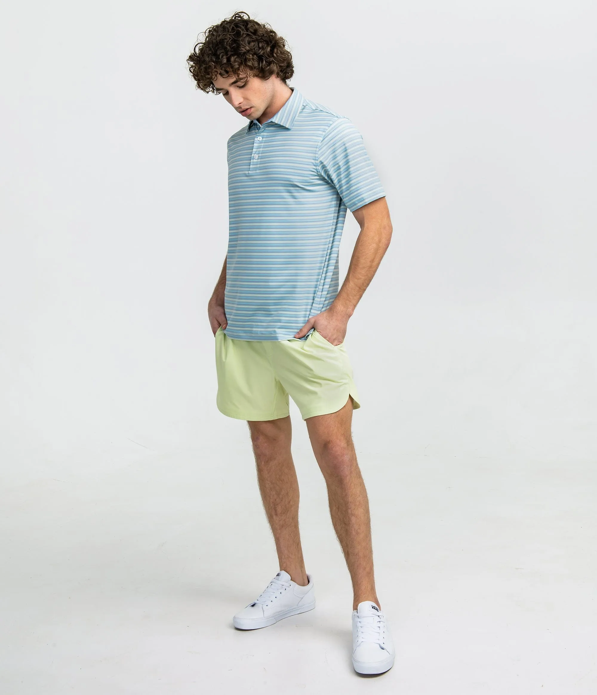 Sawgrass Stripe Polo - Stillwater