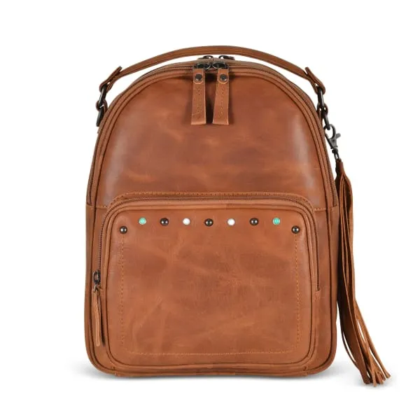 Sawyer Lockable Leather Backpack