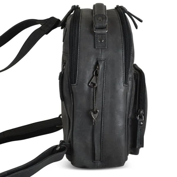 Sawyer Lockable Leather Backpack