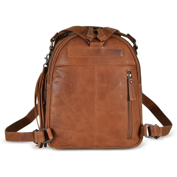 Sawyer Lockable Leather Backpack