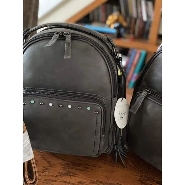 Sawyer Lockable Leather Backpack