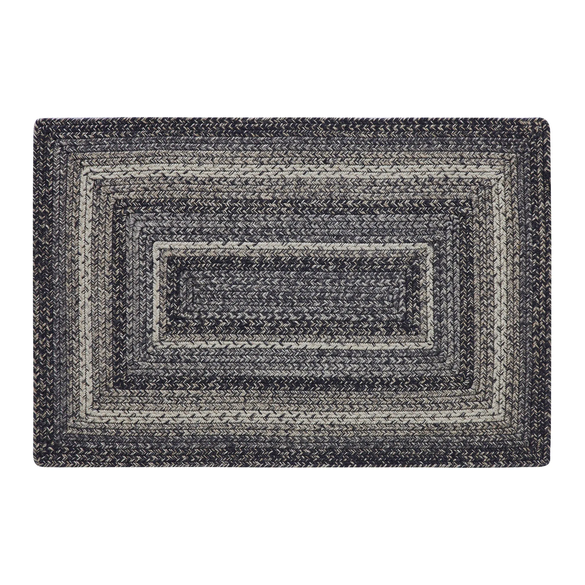 Sawyer Mill Black White Jute Rug Rect 24x36