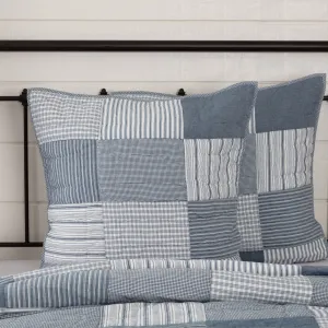 Sawyer Mill Blue Quilted Euro Sham 26x26"