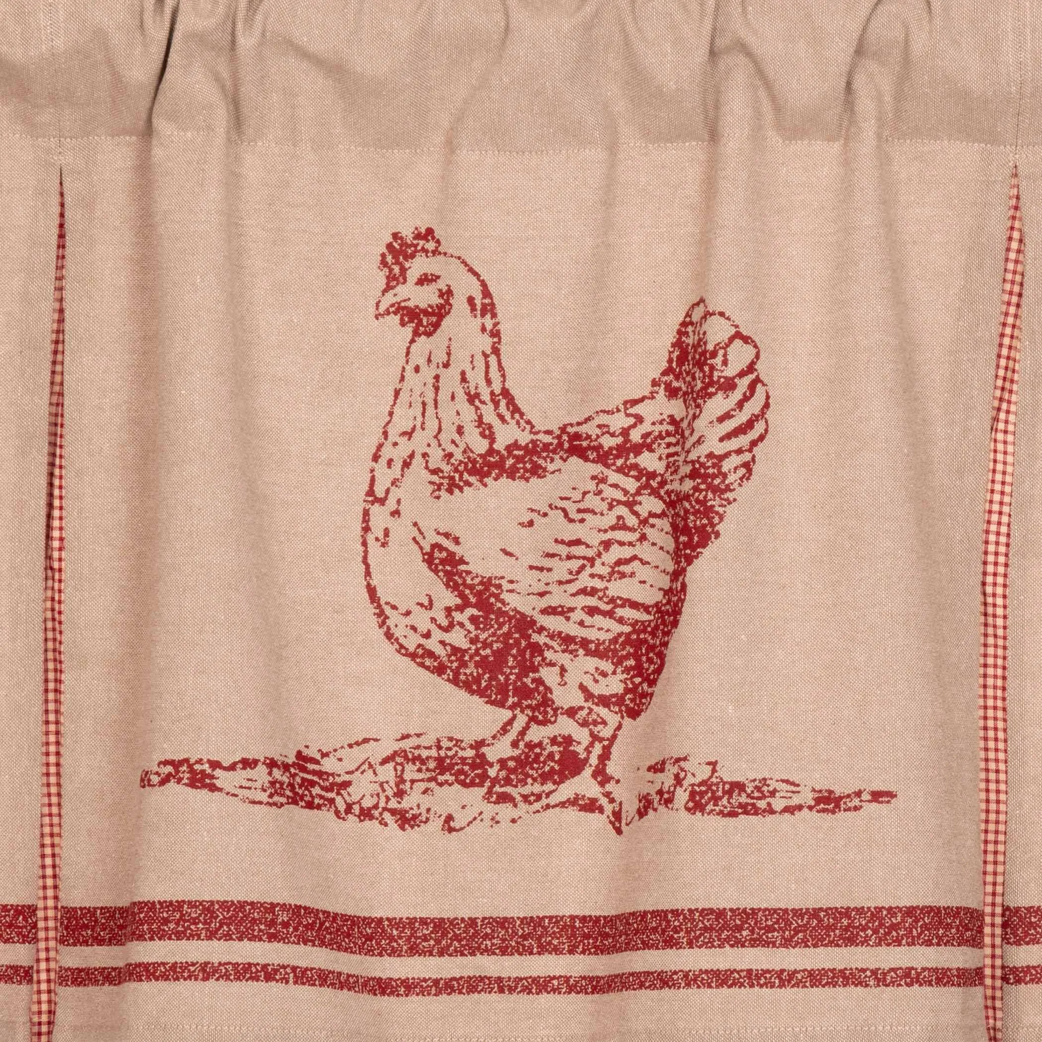 Sawyer Mill Chicken Valance Pleated