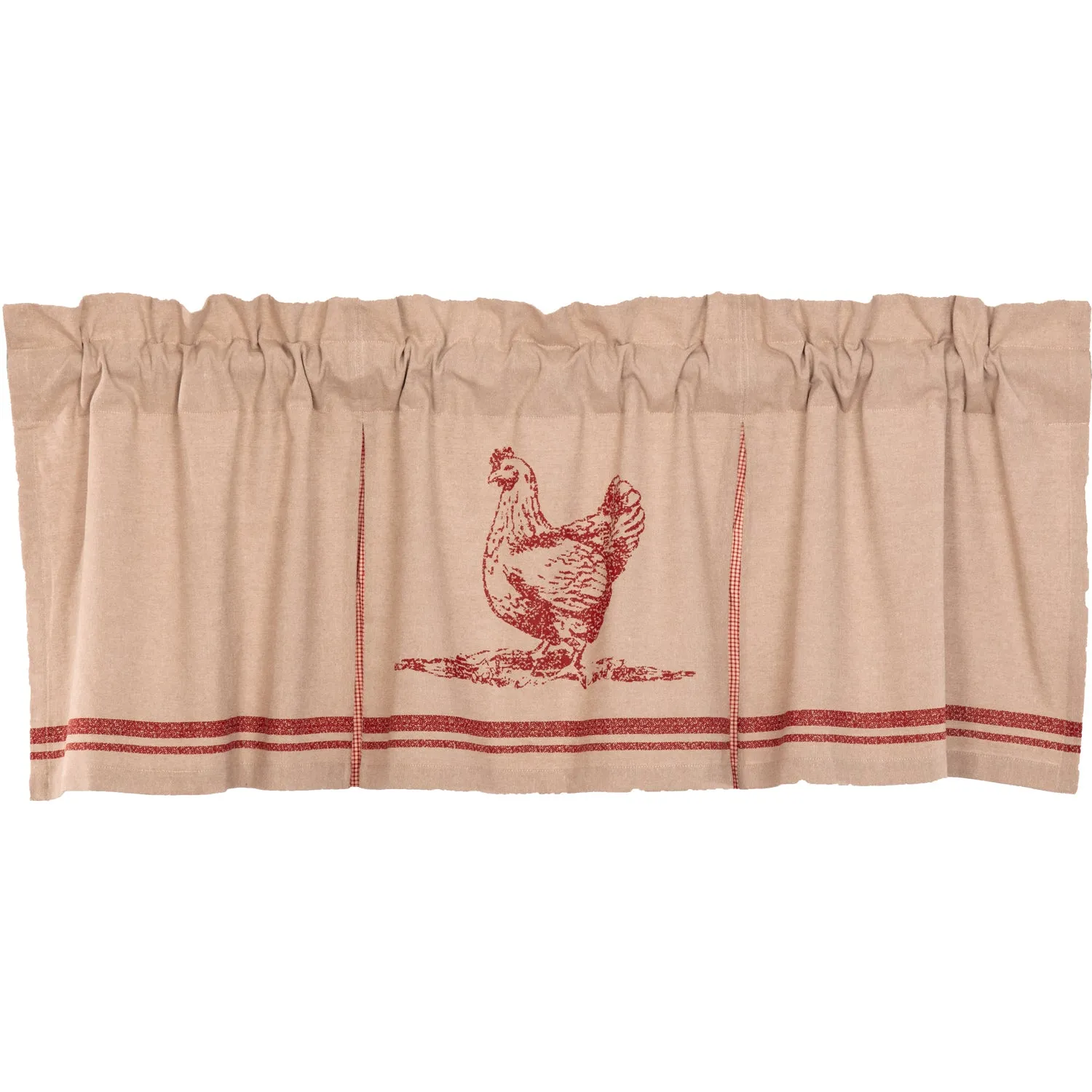 Sawyer Mill Chicken Valance Pleated