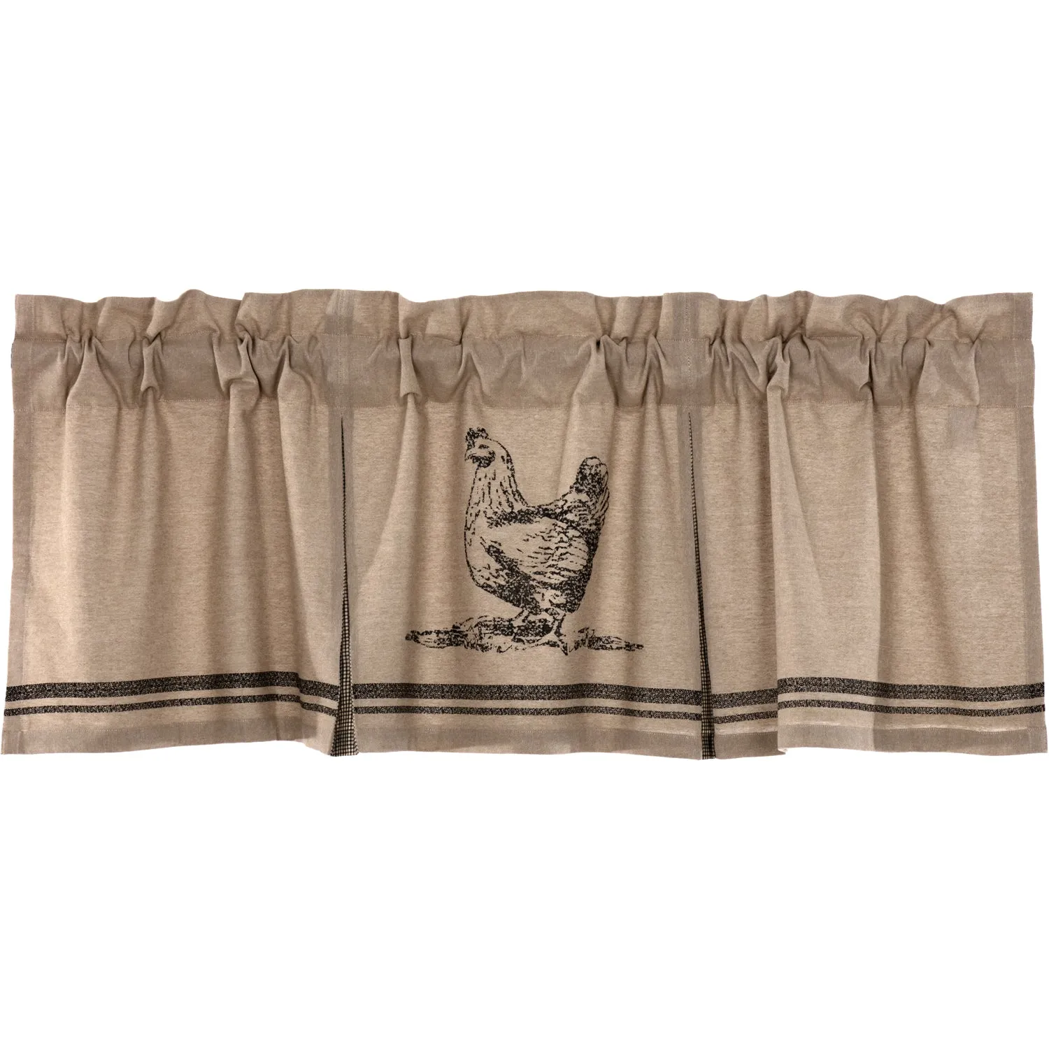 Sawyer Mill Chicken Valance Pleated