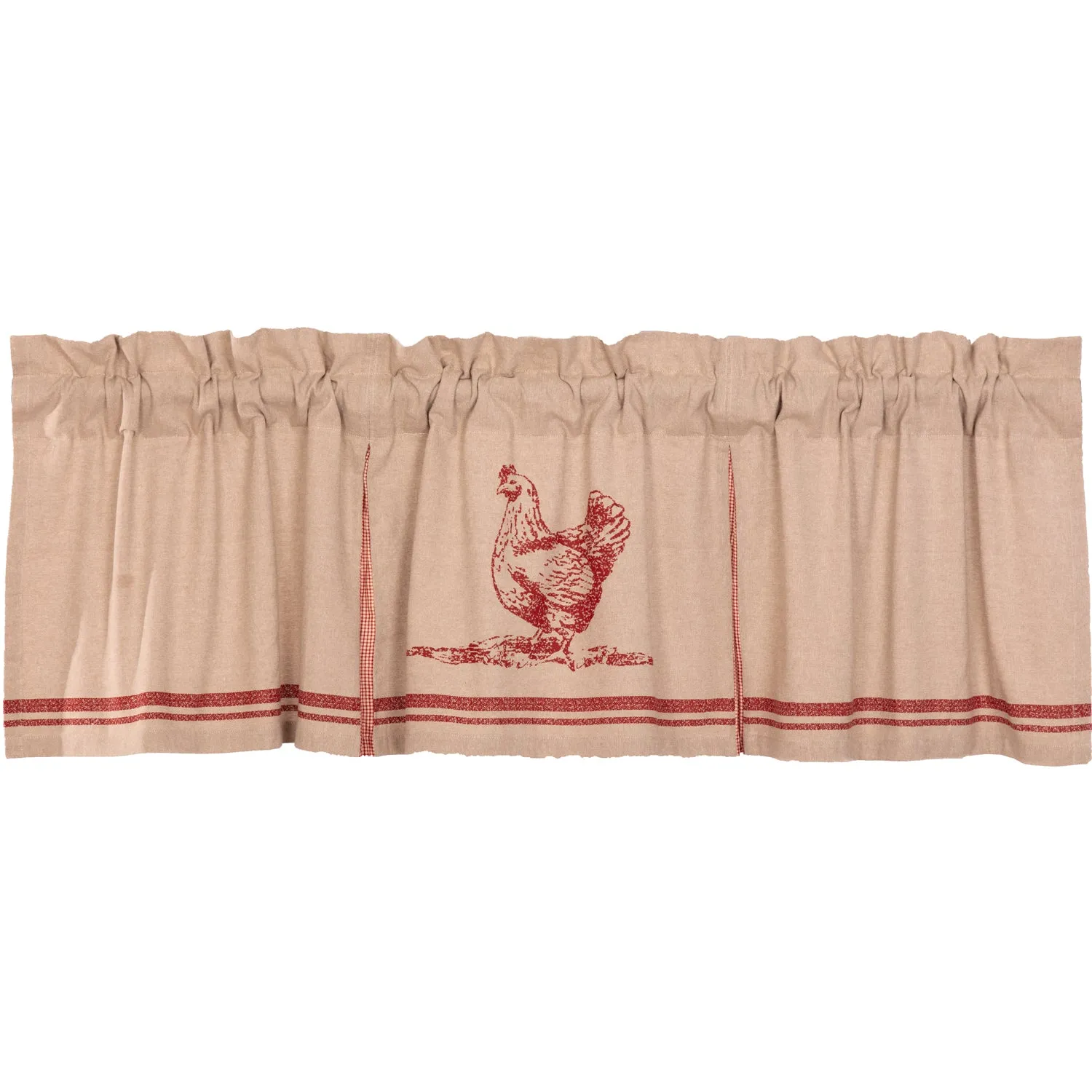 Sawyer Mill Chicken Valance Pleated