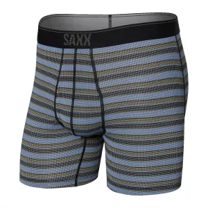 Saxx Mens Quest Boxer Brief Fly Solar Stripe Twilight