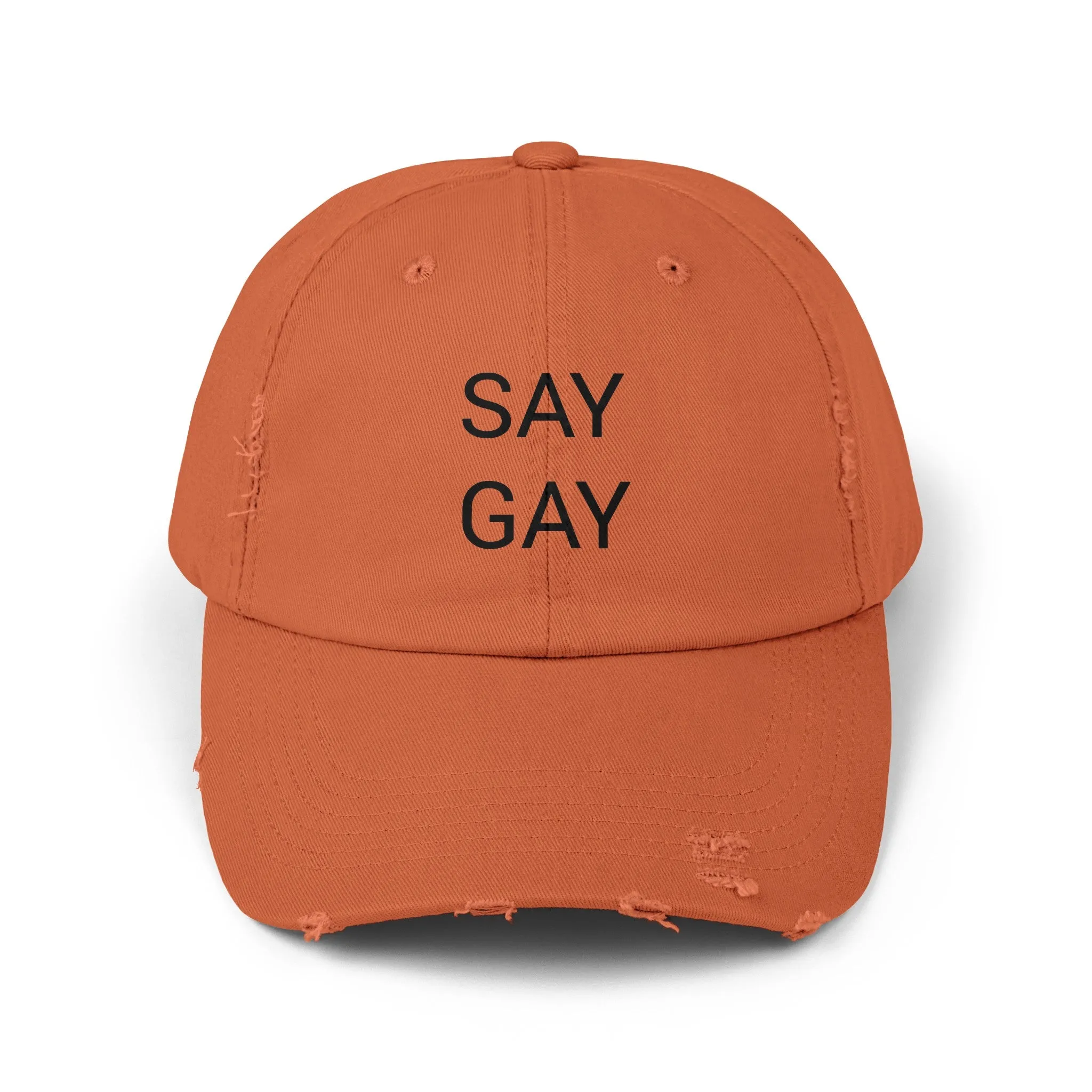 SAY GAY Distressed Cap in 6 colors