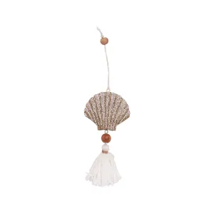 Scallop Shell With Fringe Ornament